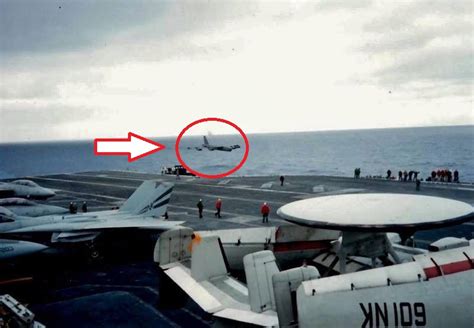 B-52 on aircraft carrier deck