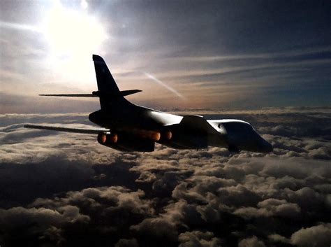 B-1B Lancer in Clouds