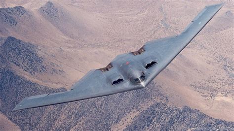 B-2 bomber taking off