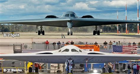 B-2 Spirit and B-21 Raider