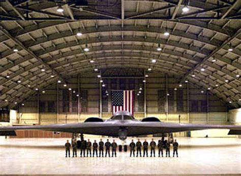 B-2 Stealth Bomber in hangar