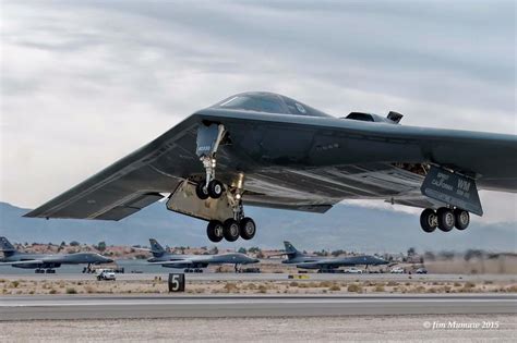 B2 Stealth Bomber taking off at night