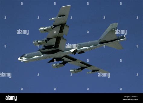 B-52 Stratofortress in flight during the 1950s