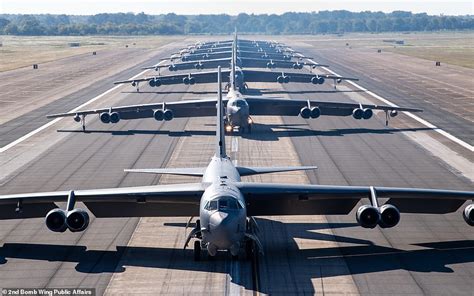 B-52 Bomber in Flight