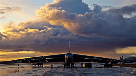 B-52 Bombers at Sunset