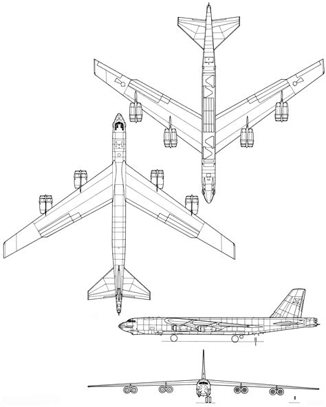 B-52 Stratofortress design blueprint