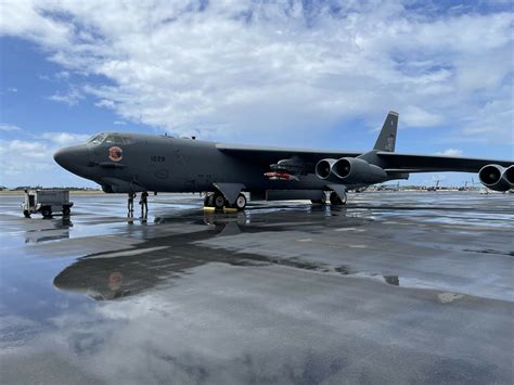 B-52 Stratofortress docked