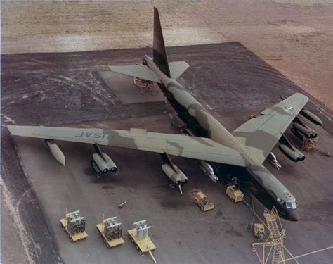 B-52 Stratofortress in flight during the Vietnam War