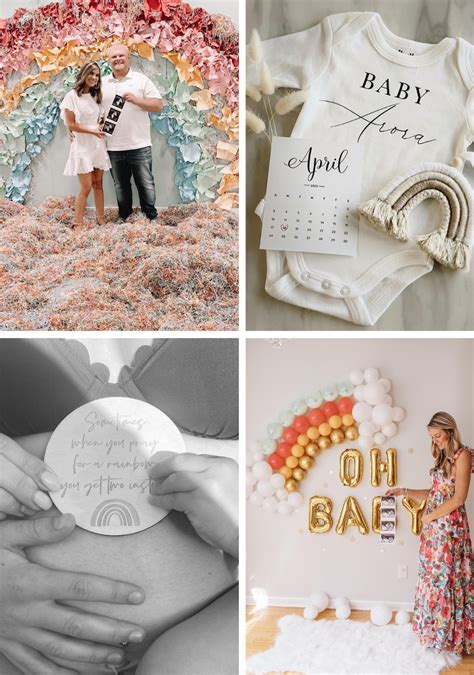 Baby announcement ideas with photos and illustrations