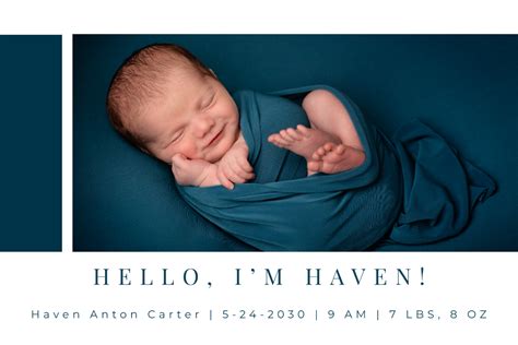 Baby announcement template ideas