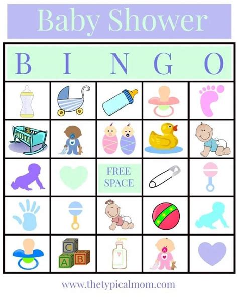 Baby Bingo Template