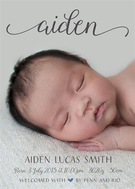 Baby birth announcement ideas