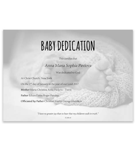 Baby Dedication Template 2