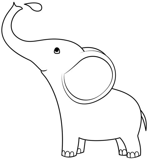 Baby Stuffed Elephant Pattern Template