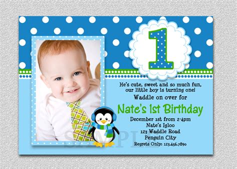 Baby First Birthday Invitations