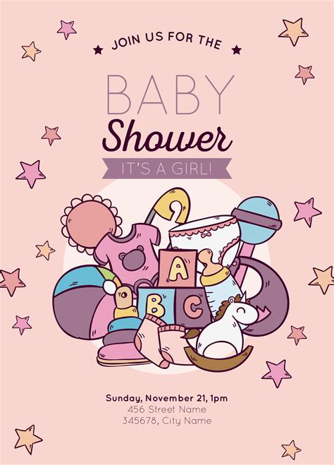 Baby Shower Announcement Templates