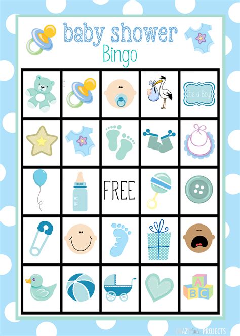 Baby Shower Bingo Cards Free