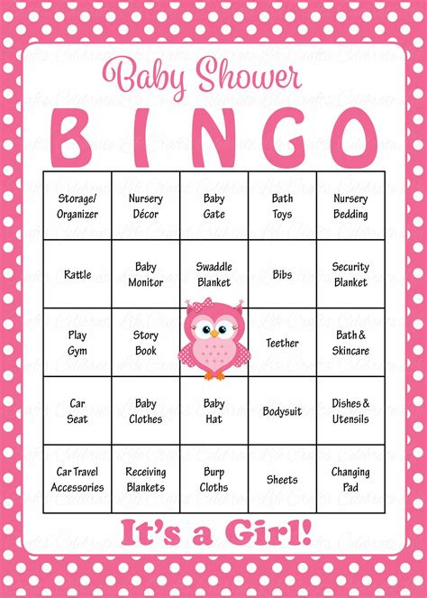 Baby Shower Bingo Game Ideas