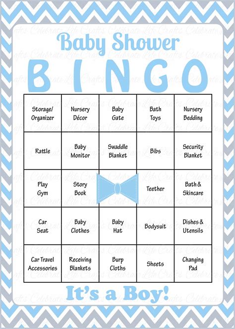 Baby Shower Bingo Game