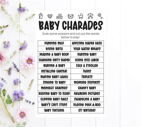 Baby Shower Charades