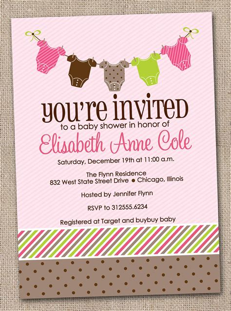 Baby Shower Invitation Idea 7