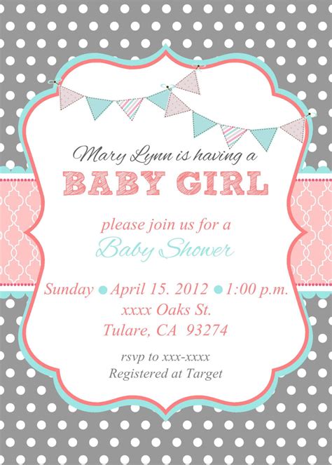 Baby Shower Invitation Template