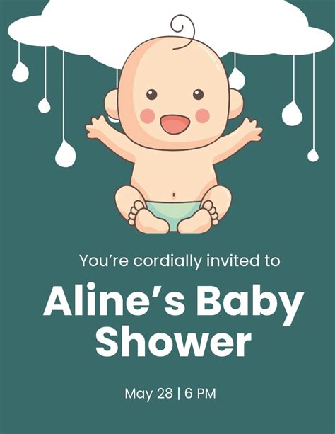 Baby Shower Invitation Templates for Google Docs