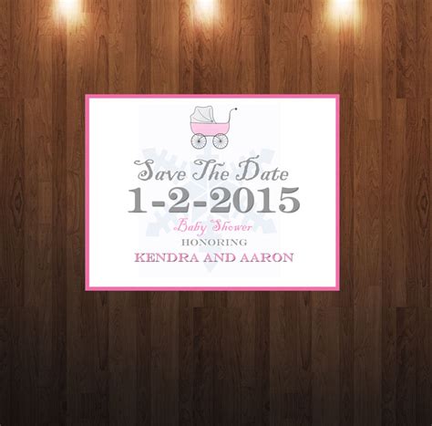 Baby Shower Save the Date Templates