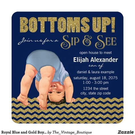 Baby Sip and See Party Invitations