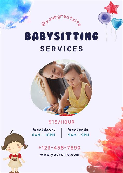 Babysitter Flyer Design 3