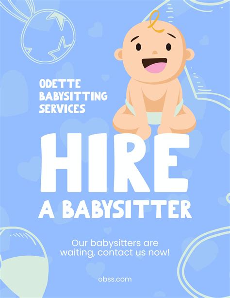 Babysitter Flyer Example 4