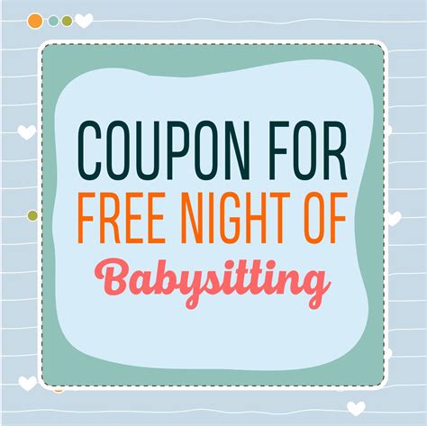 Babysitting Coupons