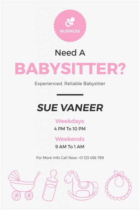 Babysitting Flyer Design Ideas