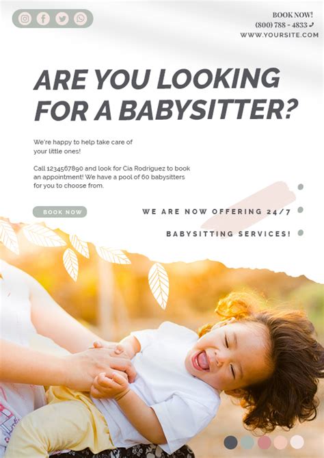 Babysitting Flyer Template 10