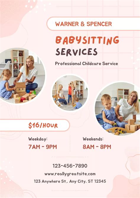 Babysitting Flyer Template 7