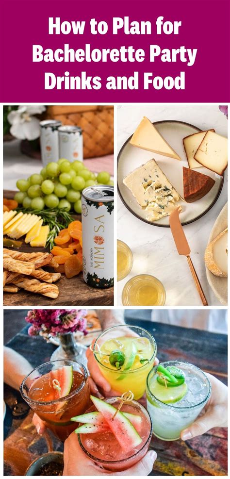 Bachelorette Party Food and Drink Template