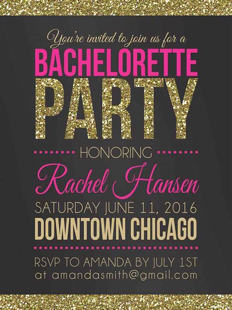 Bachelorette Party Invitation Template 10