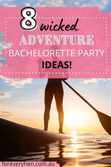 Bachelorette party outdoor adventure