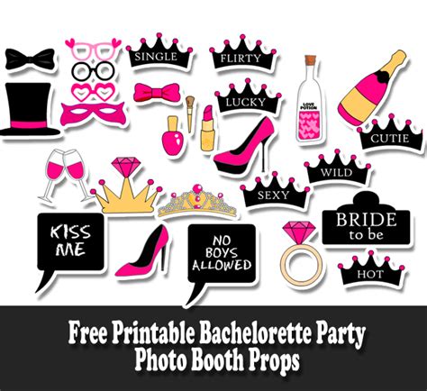 Bachelorette Party Photo Booth Template