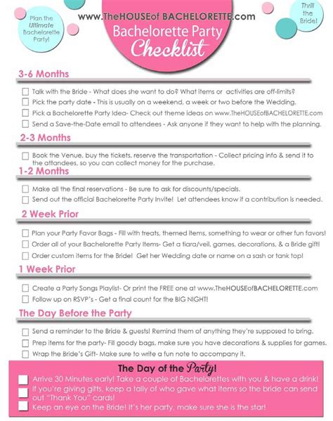 Bachelorette Party Planning