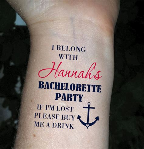 Bachelorette party tattoo ideas for bride