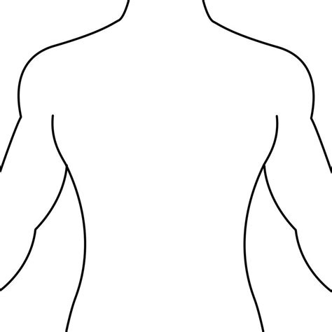 Back and chest tattoo template