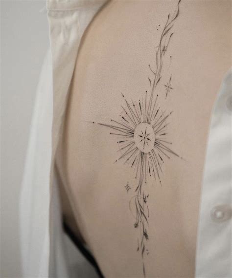 Celestial Back Tattoo for Women