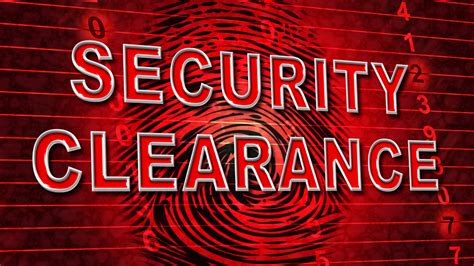 Background check and security clearance