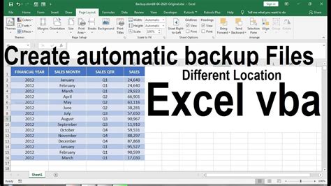 Importance of backing up Excel files