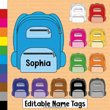 Backpack Name Tag