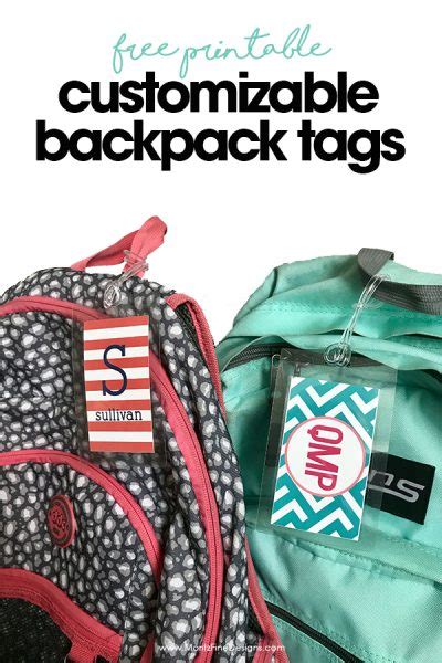 Backpack tags for kids