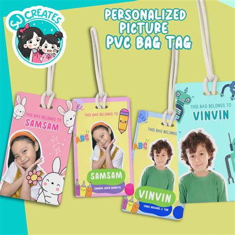 Backpack tags for kids designs