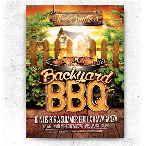 Backyard BBQ Flyer Template