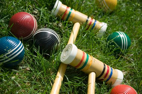 Backyard Croquet Hoops and Stakes